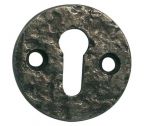 Rustic Key Hole open escutcheon in Pewter Finish Cast Iron (PEW41)